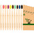 Virgin Forest 10 Count Bamboo Toothbrush, Soft Bristle for Adults, Eco Friendly Natural Wooden Toothbrushes, Vegan Organic Bamboo Travel Tooth Brush