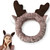 Reindeer Spa Headband  Fleece Reindeer Makeup Headband for Women  Soft, Comfortable, Adjustable, Easy to Wash Hair Wrap | Cute Accessory for Spa, M