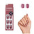 KISS imPRESS Color Press-On Manicure, Gel Nail Kit, PureFit Technology, Short Length, Peanut Pink, Polish-Free Solid Color Mani, Includes Prep Pad,