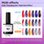 modelones Color Changing Gel Nail Polish,1Pcs 15ml Dark Blue Purple Mood Temperature Change Gel Polish Soak Off DIY Home Winter Nail Art Gift