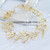 JONKY Rhinestone Bride Wedding Hair Vine Gold Pearl Hair Piece Bridal Hair Accessories for Women