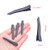 100pcs 45mm Black Alligator Hair Clips Metal Duckbill Hairpins Professional Non-slip Single Prong Curl Clips Teeth Bows Hairclips Hairdressing Salon