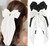 SUSULU Hair Bows for Women Oversized Black White Hair Bow Clips Big Hair Bow Long Tail Large Satin Silky Hair Ribbon Bow Clip Ponytail Hair Accessori