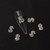 DANNEASY 30pcs Dollar Nail Charms Gold Nail Jewels 3d Nail Art Charms Nail Rhinestone and Charms Money Nail Studs Nail Jewelry Charms for Nails Decor