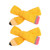 Pencil Hair Clips Yellow School Bow Pencil Hairpin Hairclips Yellow Bowknot BBG29 (2 Small Bow)
