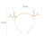 Lienyeang 2 Pcs Antler Headband Metal Rhinestone Hair Hoop Hair Accessories for Festival Holiday Party Banquet