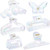 Juexica 6 Pcs Plastic Hair Claw Clips Cute Large Claw Clips Strong Holding Teeth Interlocking for Thick Thin Hair(Clear)
