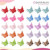 JASVERLIN Glitter Mini Butterfly Hair Claw Clips, Sparkly Colorful Hair Accessories for Girls and Women - 90s Y2K Cute, Small, Tiny Clip in 10 Assort