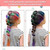 New Hair Chalk Comb for Girls Kids, Washable Temporary Hair Color Dye for Kids Ages 5 6 7 8 9 10+ Birthday Party Gift Cosplay DIY, Christmas (Pink,Pu