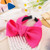 EYEOO Bow Headband Cute Large Big Bow Hair Bands for Women Girls Soft Elastic Solid Hot Pink Knot Plain Turban Wide Fashion Hair Accessories Decorati