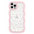 ZCDAYE Floral Case Compatible with iPhone 14 Pro, Aesthetic Flower Pattern Cute Curly Wavy Shape Phone Case for Women Girls,Soft TPU Shockproof Cover