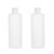 Elandy 2PCS Transparent Refillable Empty Plastic Cosmetic Squeezable Vial Bottles Jar Pot with Flip Cap Toner Lotion Shower Gel Shampoo Storage Conta