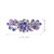 LALAFINA Hair Clip 1pc, Flower Rhinestone Hair Barrettes, Crystal Rhinestones Barrettes, Vintage Spring French Hair Clips for Women Ladies, Purple