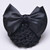 AKOAK 2 Pcs Black Bowknot Decor Snood Net Barrette Hair Clip Bun Cover