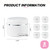 6PCS Empty Refill White Plastic Makeup Cosmetic Bottle Jar Pots with Screw Lid and PP Liner Travel Packing Storage Holder Container Case for Eye Shad