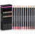 SHANY Dreamy Dozen Matte Lip Liner Set Vegan - Long-Lasting Professional Velvet Cruelty-Free Lipstick Pencils Pens in Varying Shades - Pack of 12