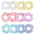 Whaline Pastel Hair Scrunchies Elastic Scrunchy Bobbles Velvet Hair Bands Boho Soft Hair Ties Hair Accessories for Girls Women (12 Colors)