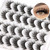 Fyonas False Eyelashes Pack 20MM Super Fluffy 6D Faux Mink Lashes Soft Long Dramatic Luxury Volume Eye Lashes 7 Pairs Pack