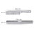 2 pcs Stainless Steel Hair Combs Anti Static Styling Comb Hairdressing Barbers Combs (Silver)