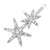 Rhinestone Alloy Barrettes Bobby Pins - Numblartd 2Pcs Women Lady Fashion Star Hair Clip Hairpin Side Clip Hair Accessories for Wedding Bridal Hair S