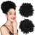 Fashion Icon Synthetic Afro Puff Drawstring Ponytail Hairpieces for Black Women,Short Afro Kinky Curly Hair Extensions Wig Updo Hair Bun and Ponytail
