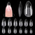 Short Stiletto Nail Tips Clear Nail Tips Half Cover MEKK 600PCS Acrylic False Nail Tips Fake Nail Tips for Nail Salons and DIY Nail Art at Home,10Siz