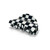 Two Oh One Checkered Hair Clip Claw Acrylic Strong Hold Women's Accessory for all Hair Type, Brown