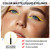 evpct 8 Colors Colored Colorful Liquid Makeup Eyeliner Liquid Set Stamp Shapes Eye Liners for Women Pink Red Blue Purple White Black Eye Liner Liquid