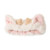 Hofar Face Wash Headband Hairband with Cow Horns Coral Fleece Cartoon Cute Creative Hair Accessories (Z-White)