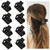 Cobinaan Medium Matte Rectangle Claw Hair Clips for Women Girls, 2 x 1 x 1.8 inch, 8pcs Warm Color, Nonslip Hair Jaw Clips for Thin/Medium Thick Hair