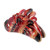 Red 5 inch Large Jaw Clip Hair Claw with leaf design (Motique Accessories)