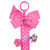 allydrew Long Ribbon Hair Clip & Hair Bow Holder - Hot Pink Polka Dots