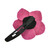 AeraVida Cute and Colorful Fuschia Pink Tropical Flower Leather Hair Clip |Flower Hair Clip | Hair Clip Accessories | Leather Hair Clips for Women |