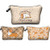 FITINI Makeup Bag Funny,Corgi Dogs Travel Small Cosmetic Bags Organizer for Women Handbag Toiletry Storage Pouch Waterproof Purse,Set of 3