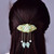 minkissy Glazed Flower Hair Clip 3.74X3.14 Inch Jade Hair Accessories Chinese Style Barrette for Women Festival Party Daily Use