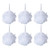 iboodi Bath Sponge Loofah Shower Pouf White Mesh Shower Puff Pack of 6 (60g/pcs)