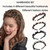 KKSS 4 Pcs Headband With Clips Accesorios Para El Cabello Clip Headbands for Girl head Bands for Women's Hair Braided Headbands for Women