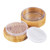 1Pk (30ml/1oz) Bamboo Empty Loose Powder Puff Case Container With Soft Sponge Puff and Sifter Lids Refillable Face and Baby Skin Care Talcum Powder S