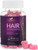 Hair Vitamin Gummies - 3X Strength Hair Growth Support Gummy with 5000 mcg Biotin, Vegetarian Non-GMO With Vitamins E & C for Stronger, Beautiful Hai