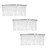 3 Pcs Twist Wire Silver Hair Combs Wedding Bridal Veil Accessory Crafts 4 Inch