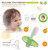 Simba Soft Bristle Silicone Baby Toothbrush with Milk Residue/Fur Scrubber (Orange)