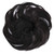 CAISHA Synthetic Fiber Hairpiece Scrunchie Scrunchy Updo Slightly Wavy Dark Brown Mix G33B