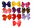 Syleia K&M Signature Colors Large 6" Hair Bows with Alligator Clips - Set of 10 Fall Gala