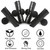 Professional Salon Butterfly Hair Clips, Segbeauty 4pcs Large Black 3.54 inches Double Teeth Hair Sectioning Clamps for Hairstyling and Thick Long Ha