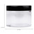 Beauticom 60 Grams/60 ML (2 Oz) Round Clear Leak Proof Plastic Container Jars with Black Lids for Travel Storage Makeup Cosmetic Lotion Scrubs Creams
