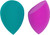 Cala Duo make-up purple & teal blending sponges