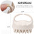 BTYMS 3 Pcs Silicone Scalp Scrubber Shampoo Brush Scalp Massager & Exfoliating Brush for Dandruff Removal, Hair Growth-Multi-Color