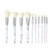 Makeup Brushes Crystal Handle Set, Tenmon 10 PCS Crystal Transparent Handle Kabuki Powder Foundation Brush Concealer Eye Shadow Eyeliner Eyebrow Brus