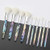 Makeup Brushes Crystal Handle Set, Tenmon 10 PCS Crystal Transparent Handle Kabuki Powder Foundation Brush Concealer Eye Shadow Eyeliner Eyebrow Brus