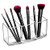HBlife Clear Makeup Brush Holder Organizer, Acrylic Cosmetic Brushes Storage with 3 Slots, Eyeliners Display Case for Vanity